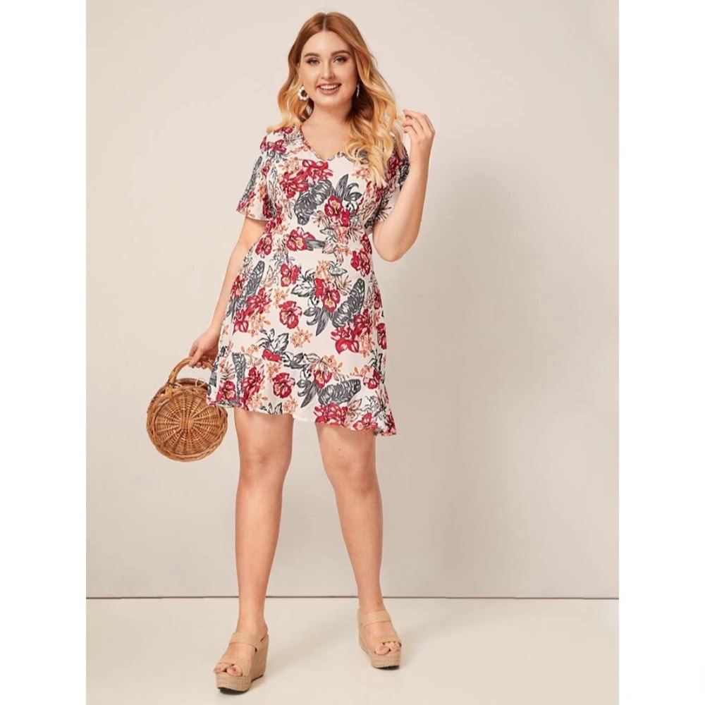 Lace-up Back Dress